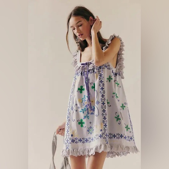 Free People Dresses & Skirts - BALI 
Main Squeeze Mini Dress - Nilla Cream
$228